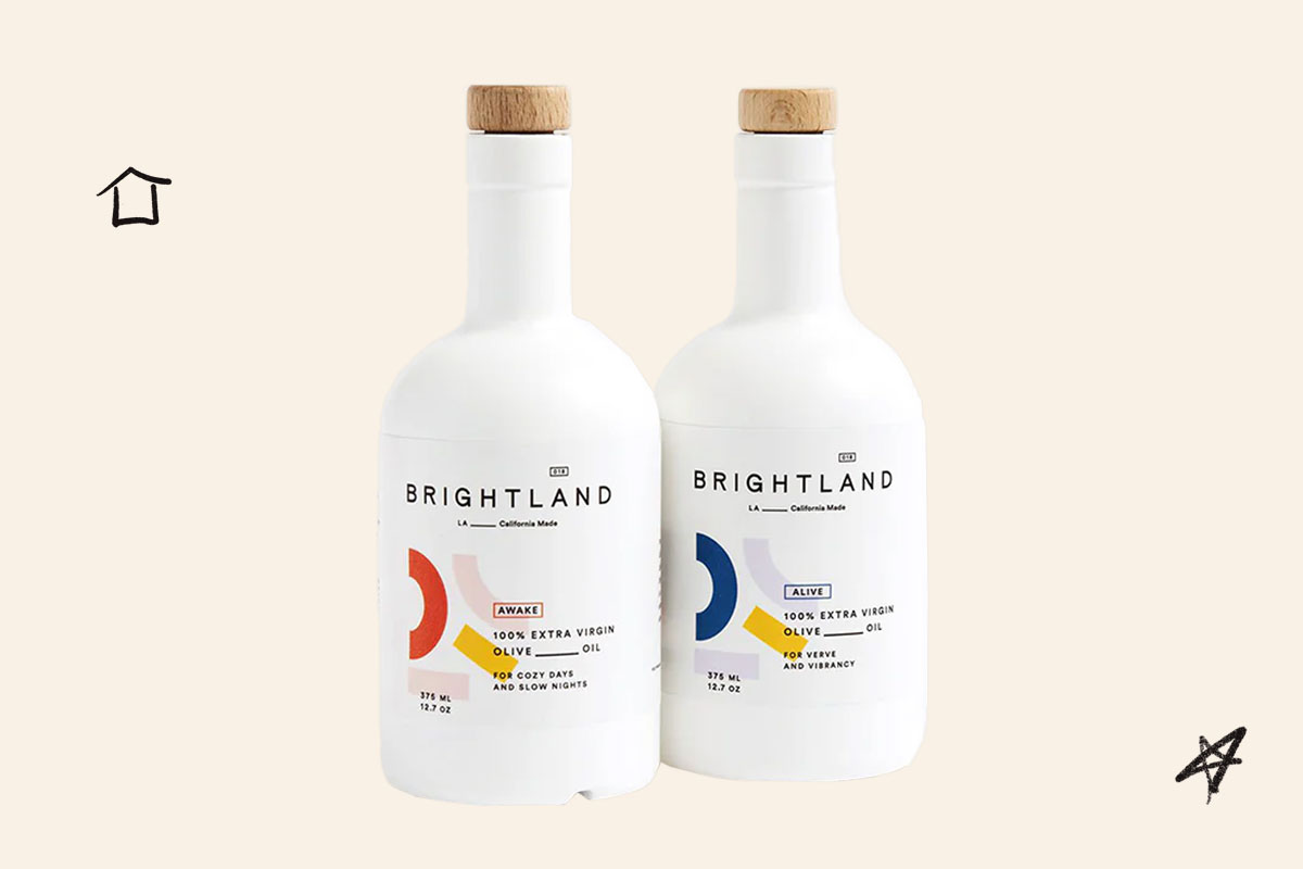 An image of the Brightland Holiday Splendor olive oil set