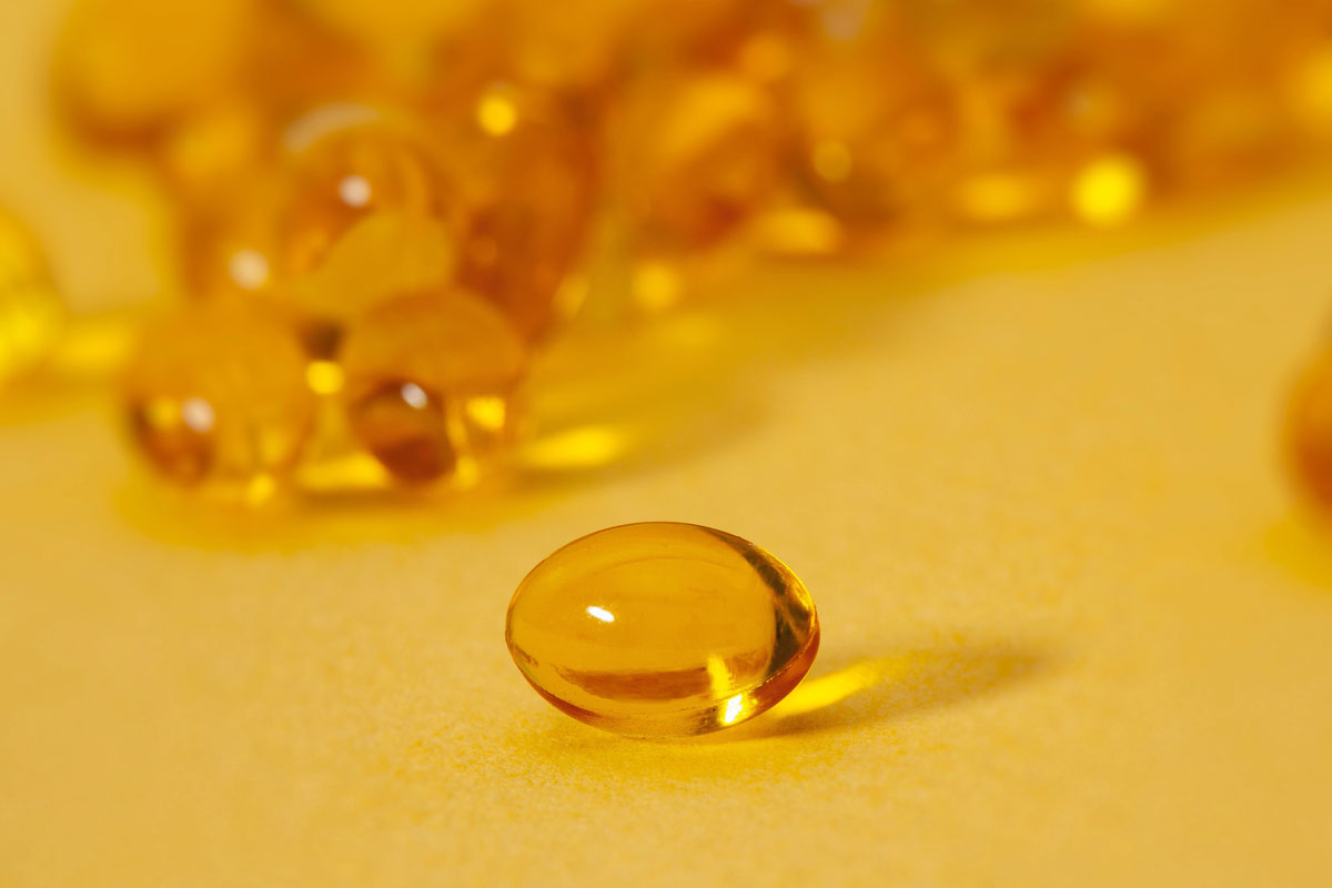 An image of yellow gel pills