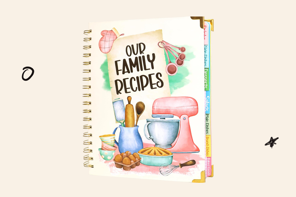 An image of a family recipe book