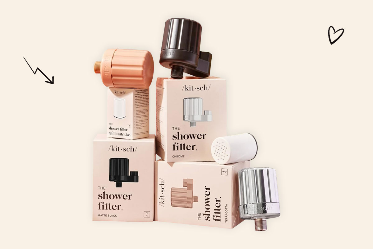 An image of the Kitsch shower head filter