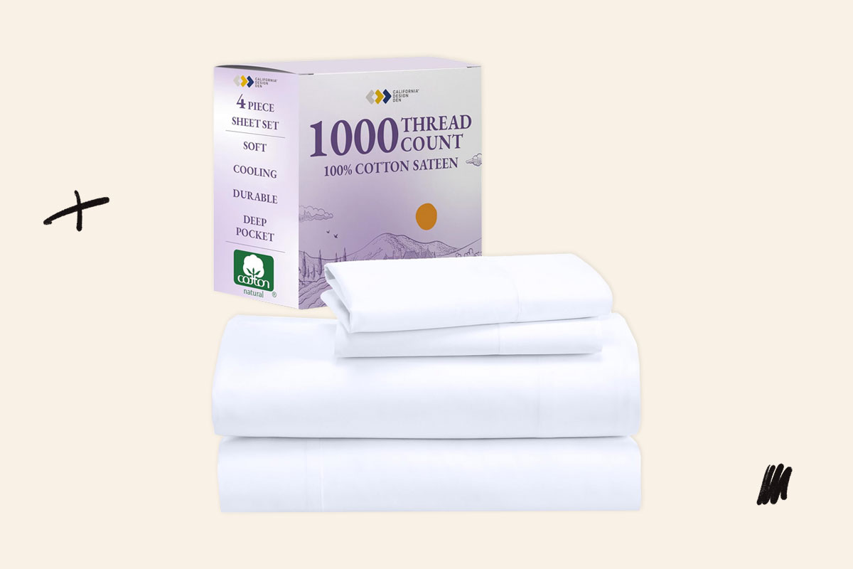 An image of the California Design Den sateen sheets