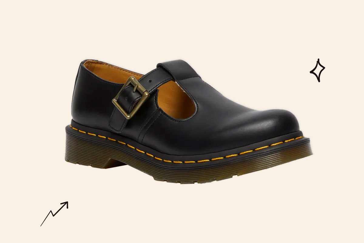 An image of Dr. Marten's Polley Smooth Leather Mary Janes