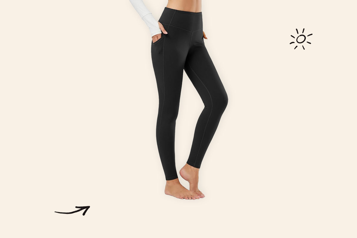 Image of fleece-lined leggings