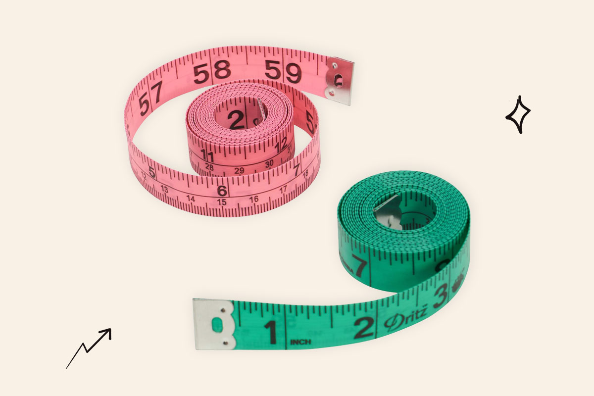 An image of two Dritz measuring tapes
