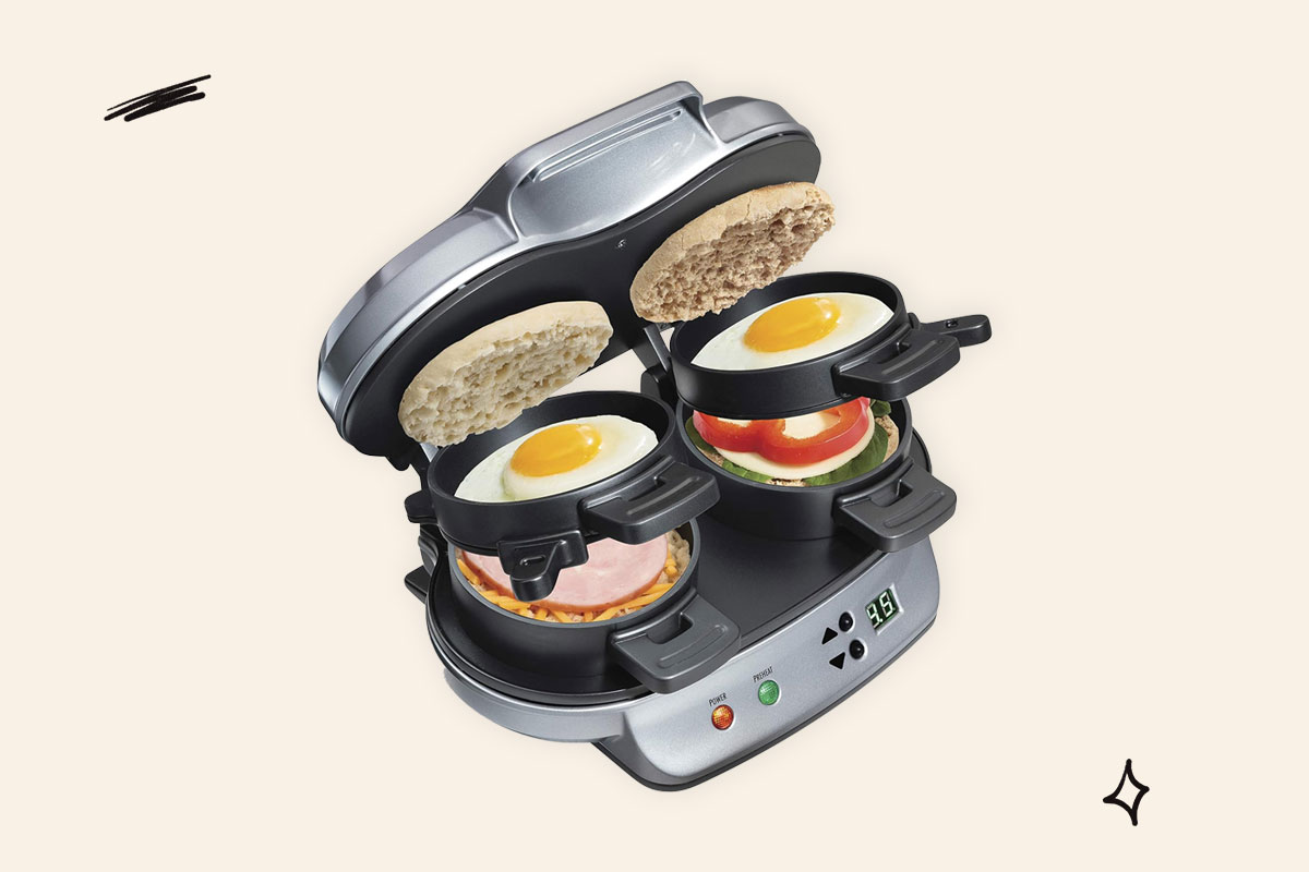 A photo of the Hamilton Beach Dual Breakfast Sandwich Maker