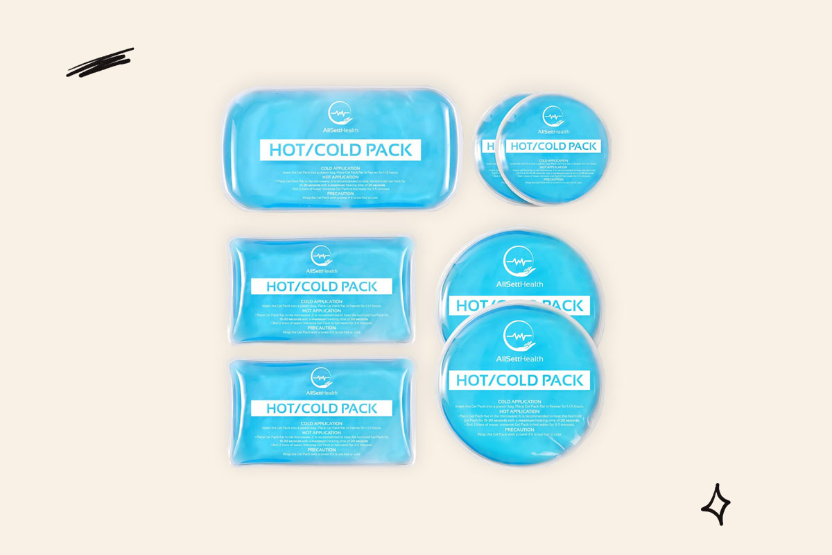 Image of multiple hot/cold packs