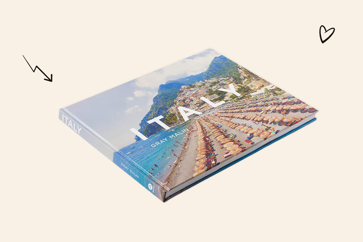 An image of Gray Malin's Italy coffee table book
