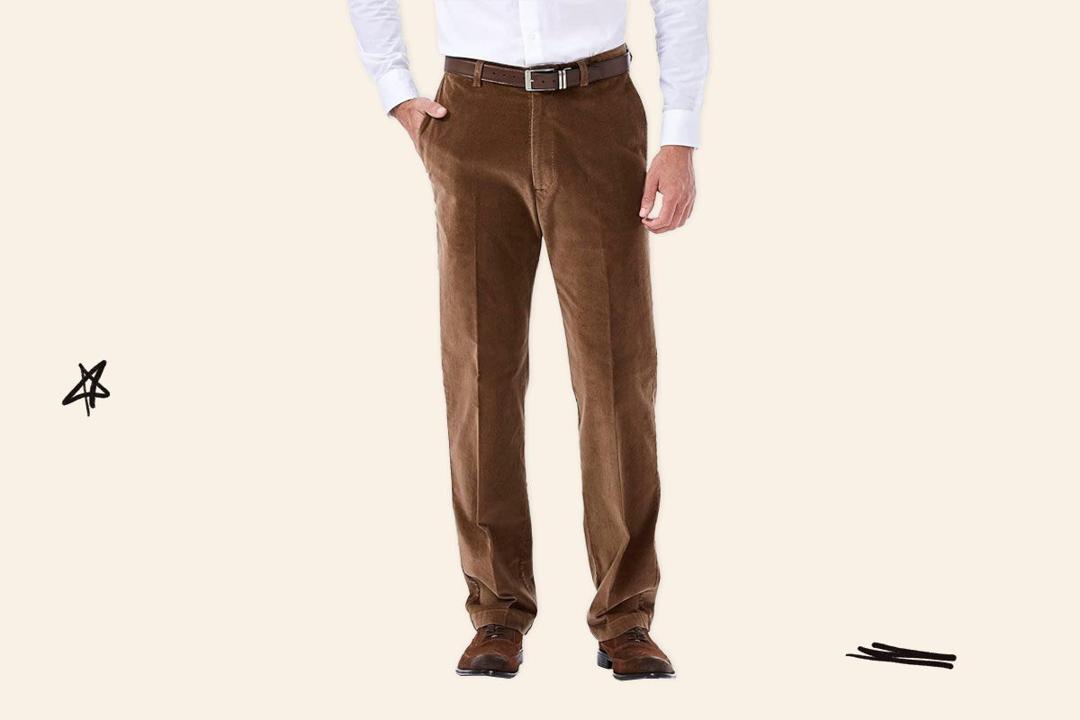 An image of the Haggar corduroy pants