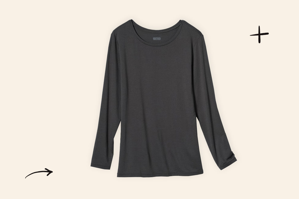 Image of Uniqlo HeatTech long-sleeve t-shirt