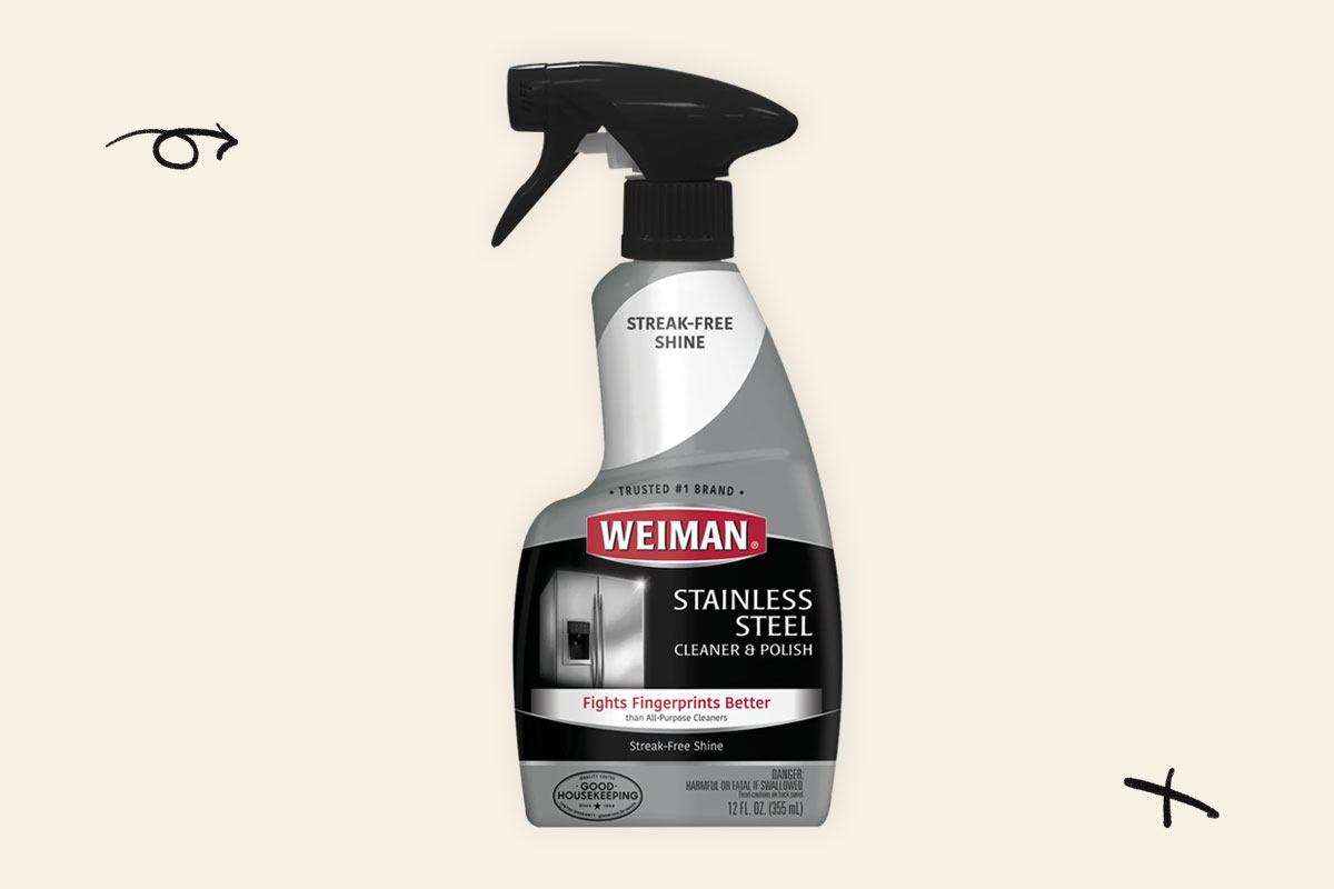 Photo of Weiman stainless steel polish bottle