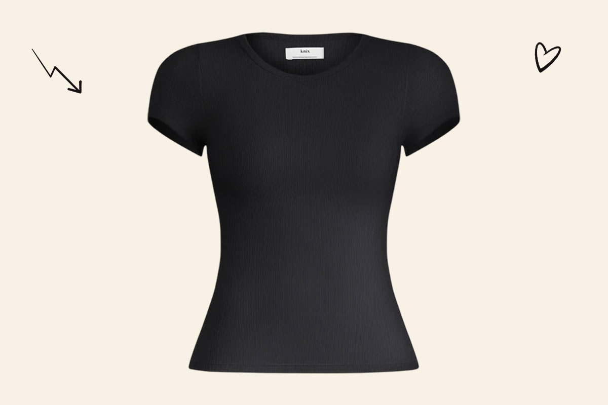 An image of the Knix SculptRib t-shirt