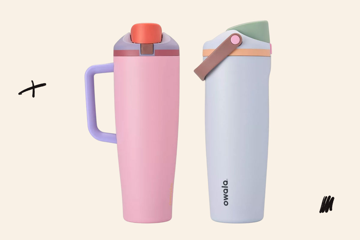 An image of the Owala FreeSip Sway and Tumbler