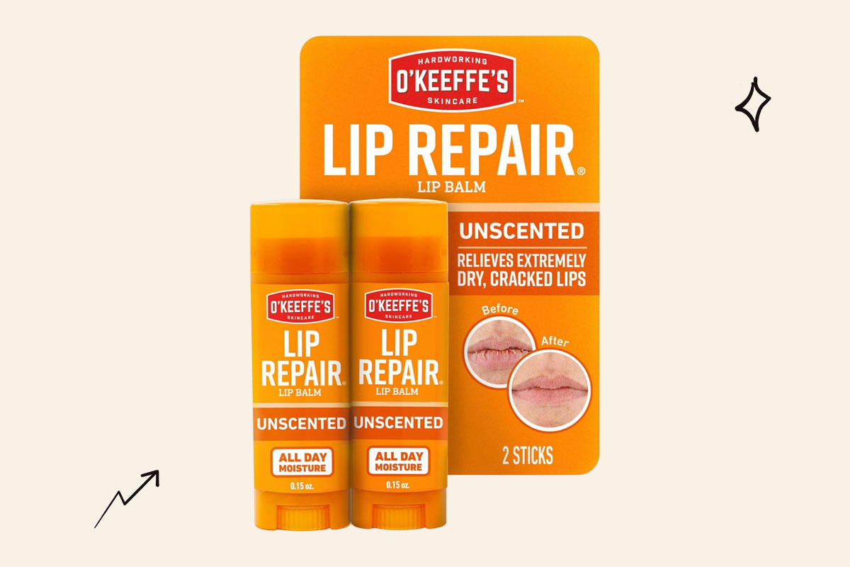 An image of the O'Keeffe lip repair balm