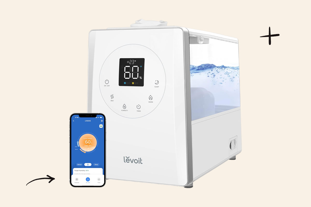 An image of the Levoit LV600S Smart Hybrid Ultrasonic Humidifier