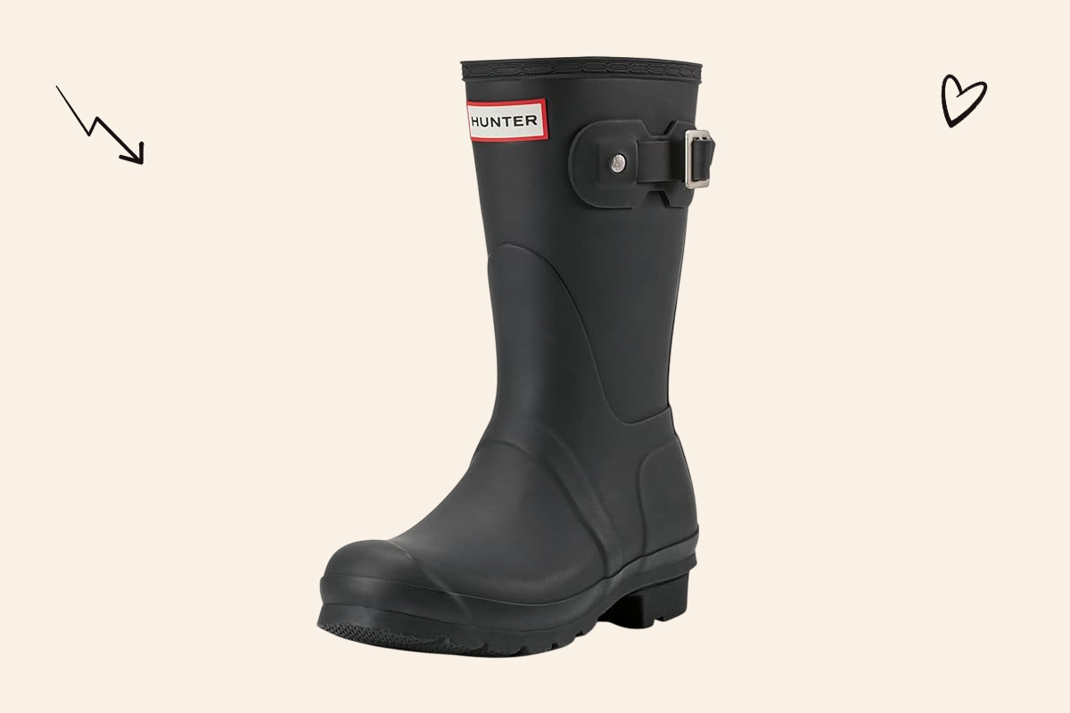 An image of the Hunter short rain boots