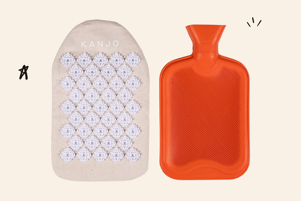 An image of the Kanjo heat therapy acupressure pillow