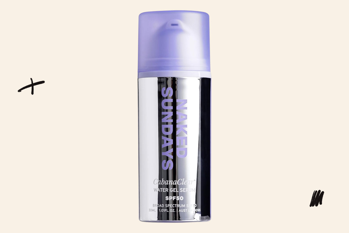 An image of the Naked Sundays CabanaClear SPF 50 Water Gel Serum