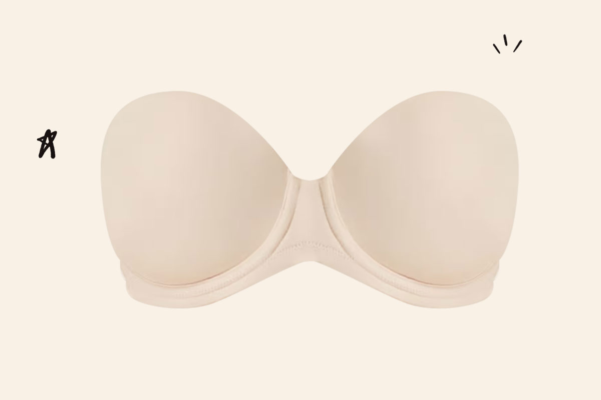 An image of the Wocoal strapless bra