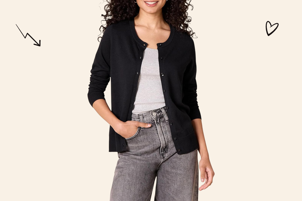 An image of the Amazon Basics cardigan