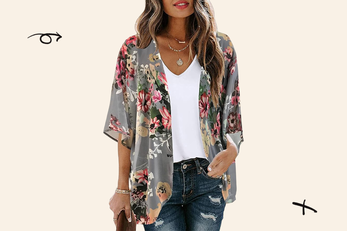 An image of the floral kimono