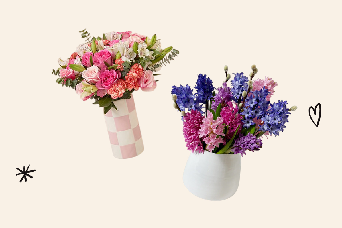 An image of flower arrangements