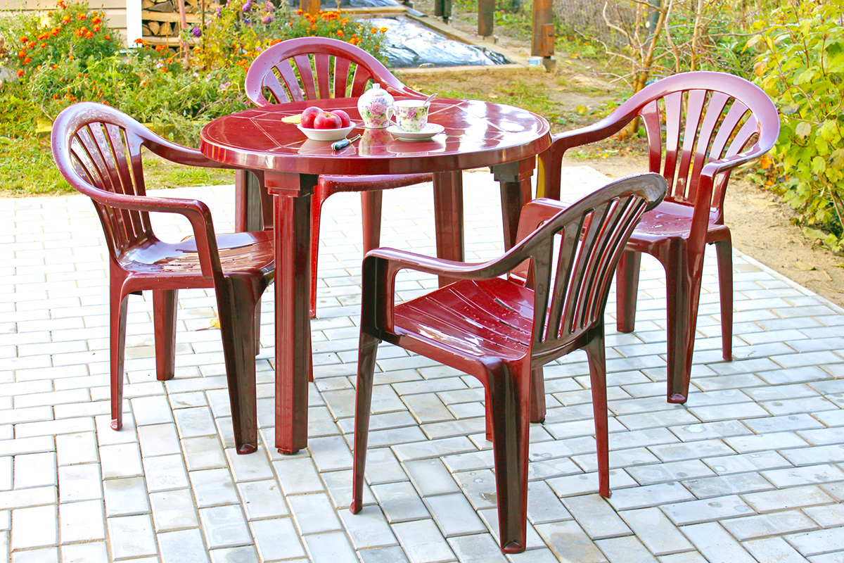 Plastic outdoor furniture