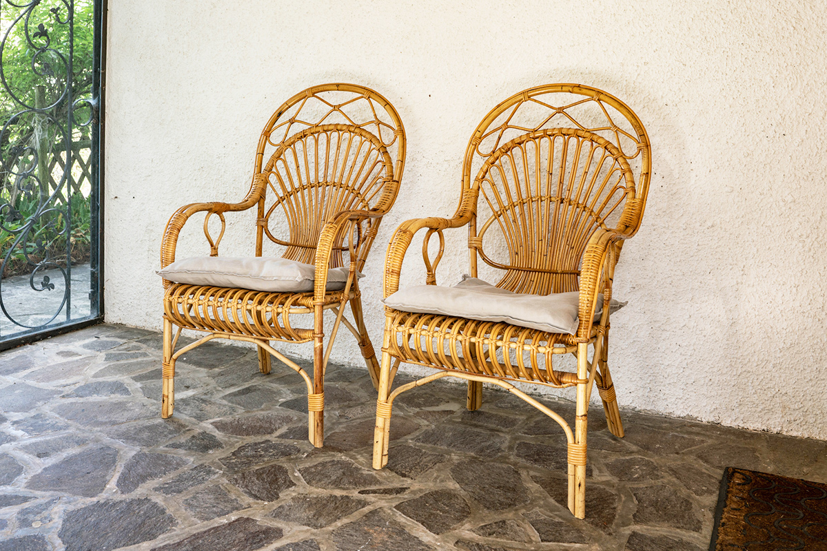 Wicker outdoor furniture