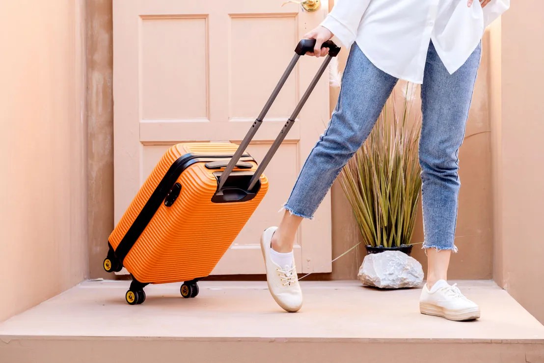 Person with luggage