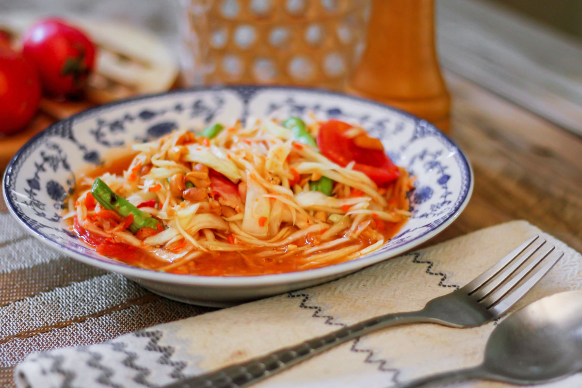 Plate of pasta with tomato sauce