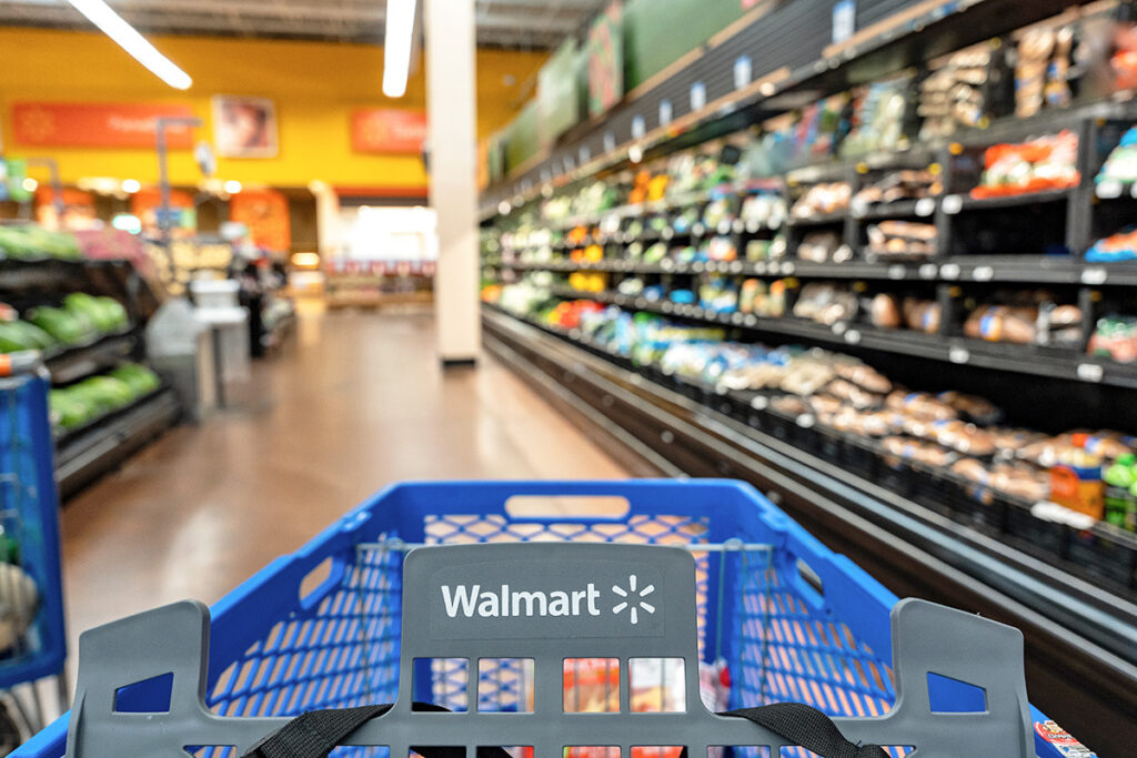 Walmart grocery cart