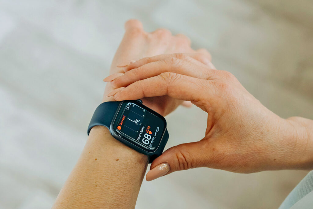 Close up of smartwatch