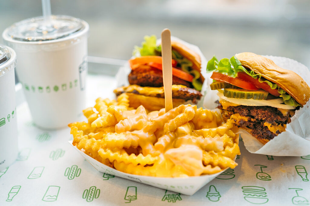 Shake Shack burger and fries