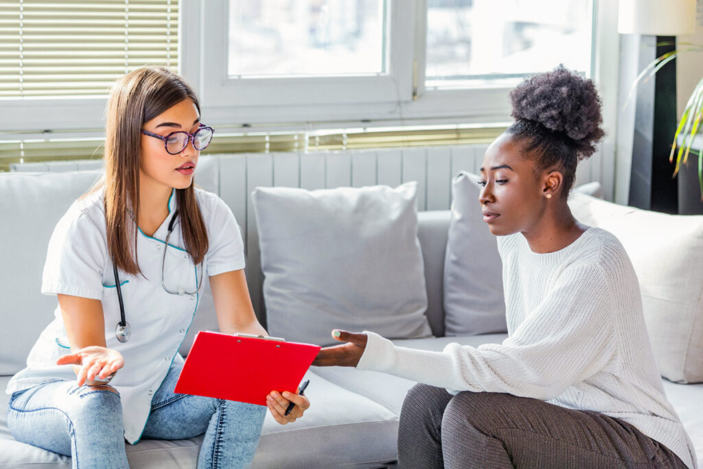 Doctor and patient in an appointment