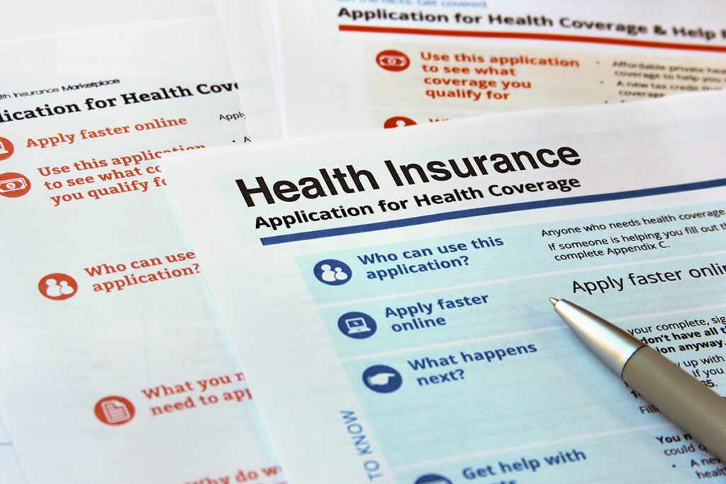 Health insurance application