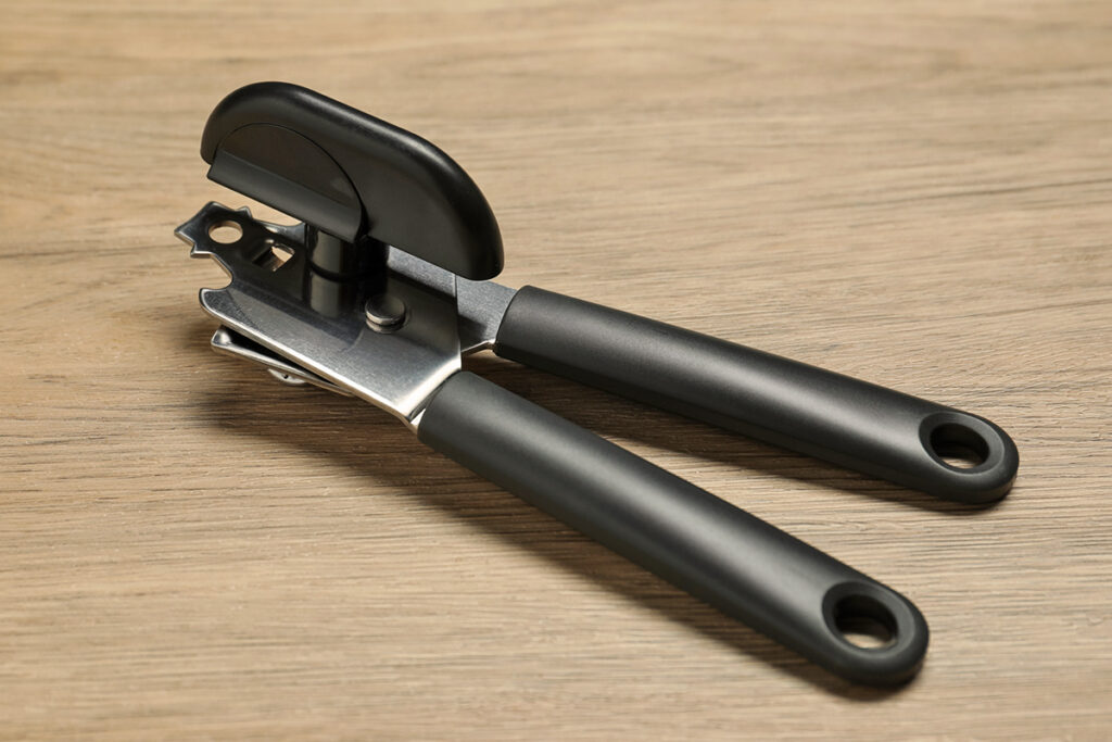 Can opener on a table