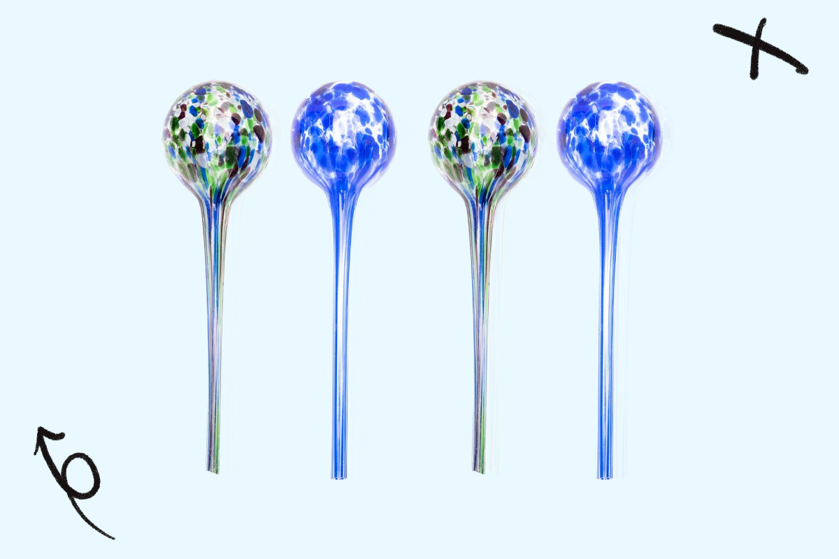 Glass Abstract Garden Stakes
