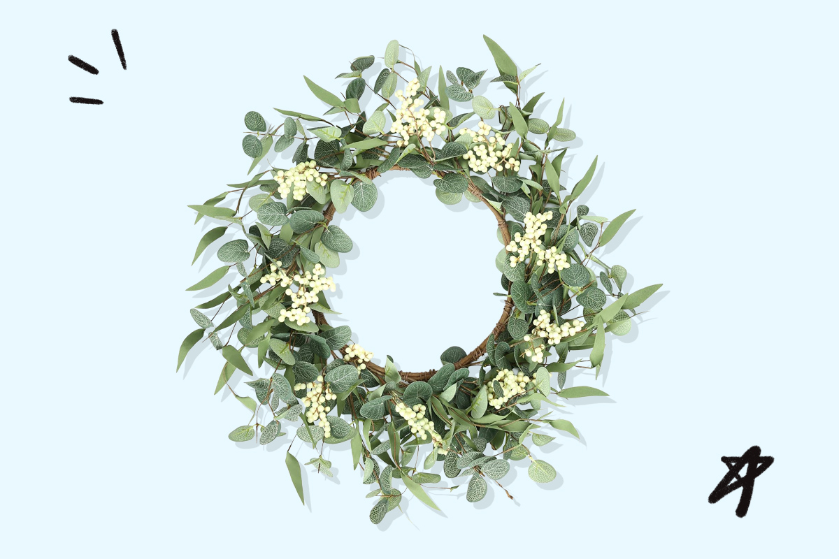 Pinkpum Eucalyptus Wreath
