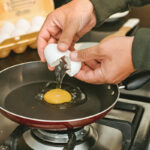 Egg in a nonstick pan