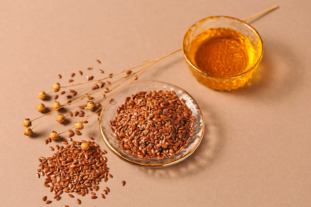 flaxseeds and flaxseed oil