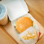 Burger and fries
