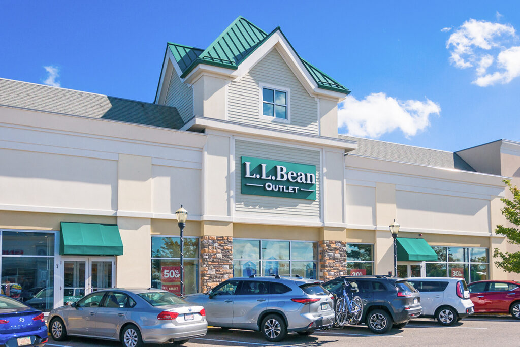 Exterior of an LL Bean Outlet