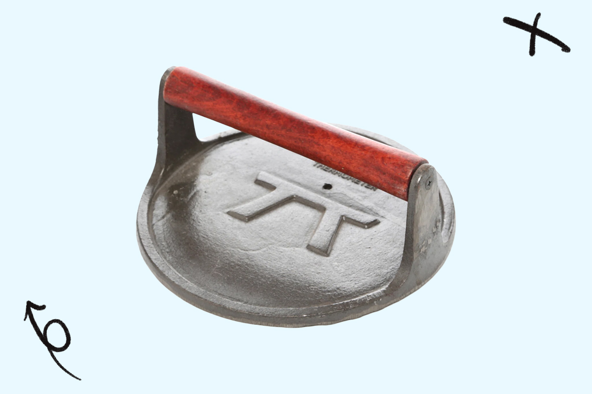 Outset Cast Iron Grill Press
