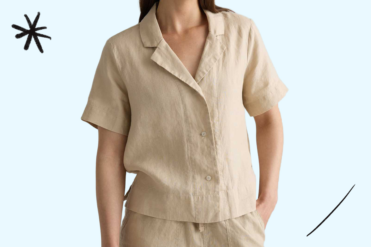 Quince 100% European Linen Short Sleeve Shirt